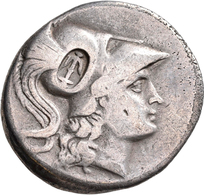 Pamphylien: SIDE: Tetradrachme, 2.-1. Jhd. V. Chr.; 16,11 G, Mit Gegenstempel "Anker" Auf Avers. Ath - Greek