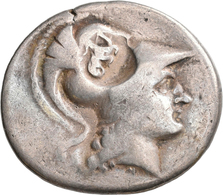 Pamphylien: SIDE: Tetradrachme, 2.-1. Jhd. V. Chr.; 16,23 G, Mit Gegenstempel Auf Avers. Athenakopf - Grecques