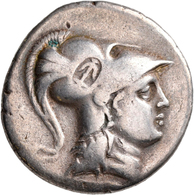 Pamphylien: SIDE: Tetradrachme, 2.-1. Jhd. V. Chr.; 16,36 G, Mit Gegenstempel "Anker" Auf Avers. Ath - Greek