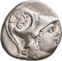 Pamphylien: SIDE: Tetradrachme, 2.-1. Jhd. V. Chr.; 16,46 G, Mit Gegenstempel Auf Avers. Athenakopf - Greek