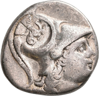 Pamphylien: SIDE: Tetradrachme, 2.-1. Jhd. V. Chr.; 16,46 G, Mit Gegenstempel Auf Avers. Athenakopf - Griekenland