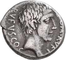 Quintus Pompeius Rufus (54 V.Chr.): AR-Denar, Kopf Des L. Cornelius Sulla Nach Rechts / Kopf Des Q. - Sonstige & Ohne Zuordnung