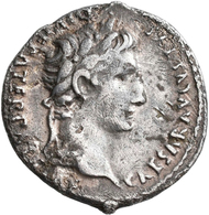 Augustus (27 V.Chr. - 14 N.Chr.): AR Denar, Lugdunum, 3,73 G, Kopf Nach Rechts / Caius Und Lucius Ca - Les Julio-Claudiens (-27 à 69)