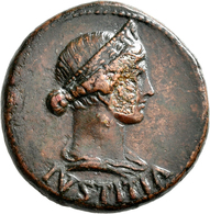 Livia (+ 29 N.Chr.): Æ-Dupondius, Mzst. Rom, Geprägt Unter Tiberius, 13,18 G, Kampmann 3.1, Geglätte - The Julio-Claudians (27 BC Tot 69 AD)