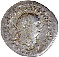 Titus (69 - 79 - 81): 79-81 Nach Christus, Denar Mit Kopfbild Seines Vaters Vespasian In Sehr Schöne - La Dinastia Flavia (69 / 96)