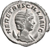 Herennia Etruscilla, Gattin Des Traianus Decius: AR-Antoninian, Büste Nach Rechts / Fecunditas Nach - Altri & Non Classificati