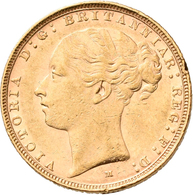 Australien - Anlagegold: Victoria 1837-1901: Sovereign 1886 M, Melbourne, KM# 7, Friedberg 16. 7,97 - Sonstige & Ohne Zuordnung