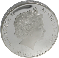 Australien: Elizabeth II. 1952-,: 30 Dollars 2000, Olympische Spiele In Sydney, 1 Kilo 999/1000 Silb - Sonstige & Ohne Zuordnung