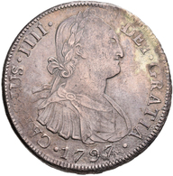 Bolivien: Charlos IV. 1788-1808: 8 Reales 1797, 26,96 G, Sehr Schön. - Bolivie