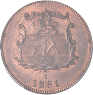 Borneo: British North Borneo: ½ Cent 1891 H (Heaton). KM# 1, Prid 32. Im PCGS Holder, Erhaltung Genu - Afghanistan
