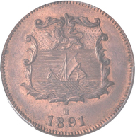 Borneo: British North Borneo: ½ Cent 1891 H (Heaton). KM# 1, Prid 32. Im PCGS Holder, Erhaltung Genu - Afganistán