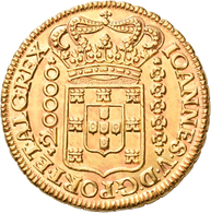 Brasilien: Joao V. Von Portugal 1706-1750: 20000 Reis 1727, Friedberg 33; Gold 53,63 G, Prachtexempl - Brésil