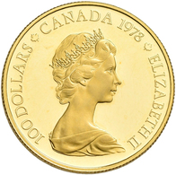 Kanada - Anlagegold: Elizabeth II. 1952-,: 100 Dollars 1978, Wildgänse / Geese. KM# 122, Friedberg 9 - Canada