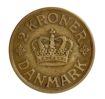 Dänemark: Christian X. 1912-1947: 2 Kronen 1924 HCN GJ. KM# 825.1, Seltener Jahrgang, Sehr Schön. - Denmark