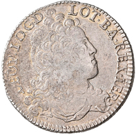 Frankreich: Lothringen, Leopold I. 1697-1729: Teston 1710, Nancy. Überprägt, Durchmesser Ca. 28,5mm, - Other & Unclassified