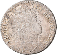 Frankreich: Lothringen, Leopold I. 1697-1729: Teston 1712, Nancy. Durchmesser Ca. 27,5mm, 8,42 G. Fl - Altri & Non Classificati