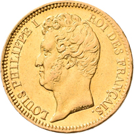 Frankreich - Anlagegold: Louis Philippe I. 1830-1848: 20 Francs 1831 A, KM# 746.1, Friedberg 553. 6, - Sonstige & Ohne Zuordnung