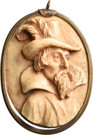 Großbritannien: James I. 1603-1625: Geschnitztes Ovales Hochrelief-Medaillon O. J. Brustbild James I - Sonstige & Ohne Zuordnung