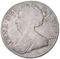 Großbritannien: Anne 1702-1714: Crown 1707, Mit "SEPTIMO" In Der Randschrift, Davenport 1341, 29,77 - Altri & Non Classificati