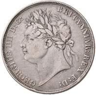 Großbritannien: Georg IV. 1820-1830: Crown 1822, Mit "TERTIO" In Der Randschrift, Davenport 104, 27, - Otros & Sin Clasificación