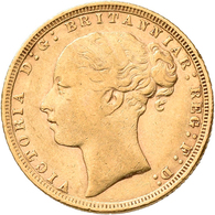 Großbritannien - Anlagegold: Victoria 1837-1901: Sovereign 1871, KM# 752, Friedberg 388. 7,93 G, 917 - Other & Unclassified