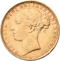 Großbritannien - Anlagegold: Victoria 1837-1901: Sovereign 1880, KM# 752, Friedberg 388. 7,93 G, 917 - Other & Unclassified