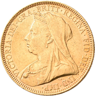 Großbritannien - Anlagegold: Victoria 1837-1901: Sovereign 1893, KM# 767, Friedberg 392. 7,98 G, 917 - Otros & Sin Clasificación