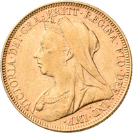 Großbritannien - Anlagegold: Victoria 1837-1901: 1 Sovereign 1894, KM# 785, Friedberg 396. 7,94 G, 9 - Other & Unclassified