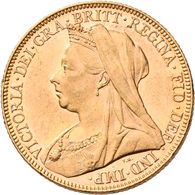 Großbritannien - Anlagegold: Victoria 1837-1901: 1 Sovereign 1898, KM# 785, Friedberg 396. 7,98 G, 9 - Sonstige & Ohne Zuordnung