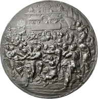 Niederlande: Runde Bleiplakette, Um 1600, Unbekannter Meister, Auf Dem Raub Der Sabinerinnen,  RENAI - 1795-1814: Franz. Herrschaft