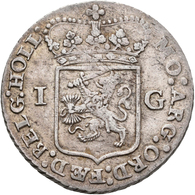 Niederlande: Provinz Holland: Gulden 1793, KM 73, 10,49 G, Sehr Schön. - 1795-1814 : Protectorado Francés & Napoleónico