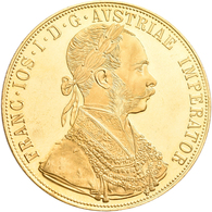 Österreich - Anlagegold: Franz Joseph I. 1848-1916: 4 Dukaten 1915 (NP), KM# 2276, Friedberg 488. 13 - Oesterreich