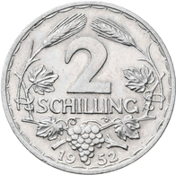 Österreich: 2. Republik Ab 1945: 2 Schilling 1952, Aluminium, KM# 2872, J. 456, Seltener Jahrgang, A - Autriche