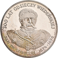 Polen: Lot 2 Münzen: 200 Zlotych 1983 König Jan III. Sobieski 1674-1696, 300 Lat Odsieczy Wiedenskie - Polonia