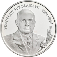 Polen: 10 Zlotych 1996, Stanislaw Mikolajczyk, KM# Y 317, Fischer K (10) 007. Polierte Platte. - Polen