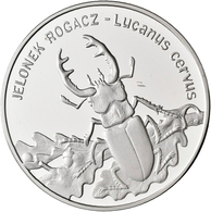 Polen: 20 Zlotych 1997, Hirschkäfer / Jelonek Rogacz / Lucanus Cervus, KM# Y 330, Fischer K (20) 013 - Poland