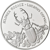 Polen: 20 Zlotych 1997, Hirschkäfer / Jelonek Rogacz / Lucanus Cervus, KM# Y 330, Fischer K (20) 013 - Pologne