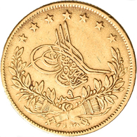 Türkei - Anlagegold: Abdul Aziz 1861-1876 (1277-1293 AH): 100 Kurush 1869 (AH 1277, Jahr 9), KM# 696 - Turkey