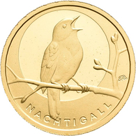 Deutschland - Anlagegold: 4 X 20 Euro 2016 Nachtigall (A,D,F,J), Serie Heimische Vögel. In Original - Germania