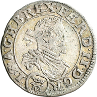 Haus Habsburg: Ferdinand II. 1619-1637: Groschen (3 Kreuzer) 1637, Wien; 1,59 G, Herinek 1058, Selte - Altri – Europa