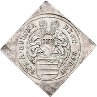 Haus Habsburg: Böhmen: AR-Rechenpfennig-Klippe 1620; 24,4 X 24,5 Mm, 5,01 G, Späterer Abschlag, Vorz - Other - Europe