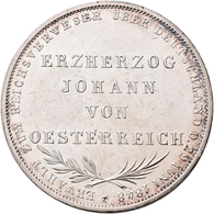 Frankfurt Am Main: Frankfurt A.M., Freie Stadt: Doppelgulden 1848, Auf Die Wahl Von Erzherzog Johann - Andere & Zonder Classificatie