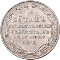 Frankfurt Am Main: Frankfurt A.M., Freie Stadt: 2 Gulden 1849 (Gedenkdoppelgulden / Zwey Gulden), Go - Sonstige & Ohne Zuordnung