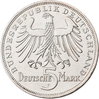 Bundesrepublik Deutschland 1948-2001: 5 DM 1955 F, Friedrich Schiller, Jaeger 389. Kratzer, Sehr Sch - Sonstige & Ohne Zuordnung