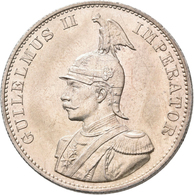 Deutsch-Ostafrika: Wilhelm II. 1888-1918: 2 Rupien 1893 Kaiser Wilhelm In Uniform Der Garde Du Corps - Africa Orientale Tedesca