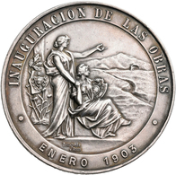 Medaillen Alle Welt: Argentinien: Silbermedaille 1903 Von Bellagamba & Rossi, Auf Die Einweihung Der - Zonder Classificatie