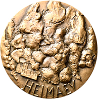 Medaillen Alle Welt: Grönland/Island: Lot 2 Bronzene Kunstmedaillen Von Eila Hiltunen; Grönland 1973 - Unclassified