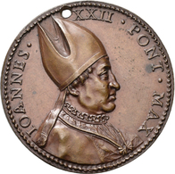 Medaillen Alle Welt: Italien-Kirchenstaat, Johannes XXII. 1316-1334: Bronzemedaille O. J., Stempel V - Ohne Zuordnung