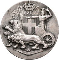 Medaillen Alle Welt: Italien, Vittorio Emanuele III. 1900-1943: Silbermedaille O. J., Ministero Dell - Non Classés