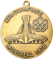 Medaillen Alle Welt: Kanada/Montreal: XXI. Olympische Sommerspiele 1976. Bronzemedaille 1976, Unsign - Sin Clasificación